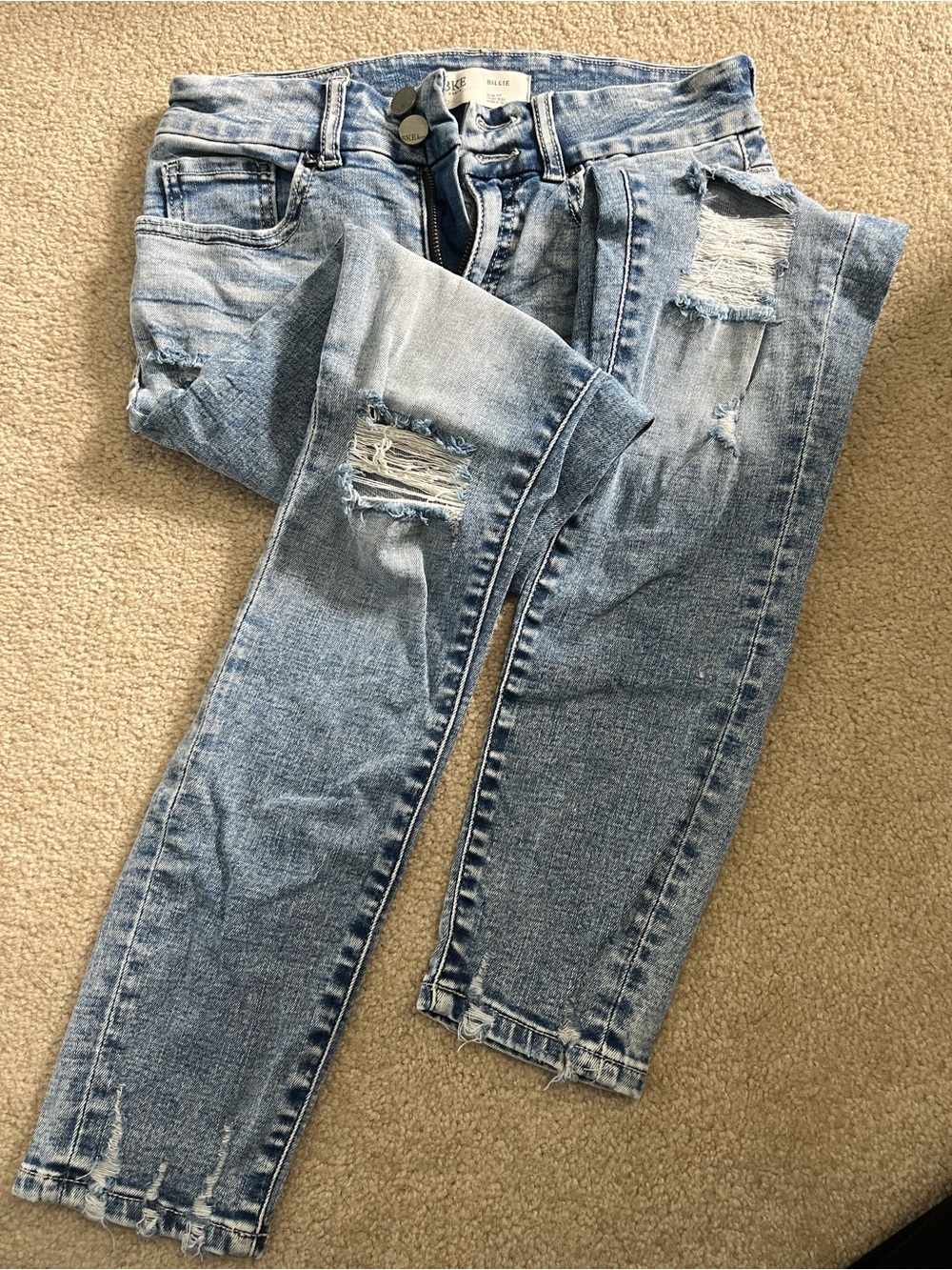 Light Blue Distressed Women’s Jeans